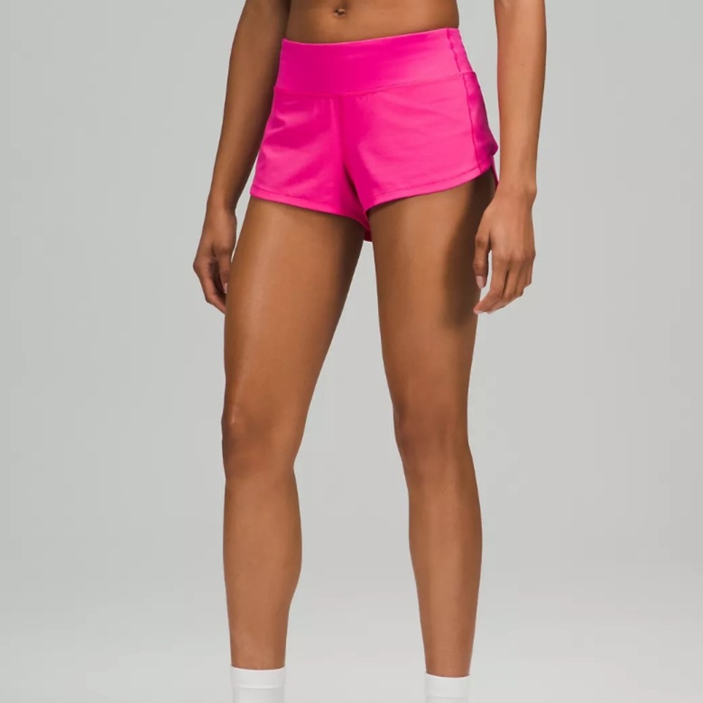 Lululemon pink speed up shorts